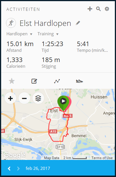 Run resultaten