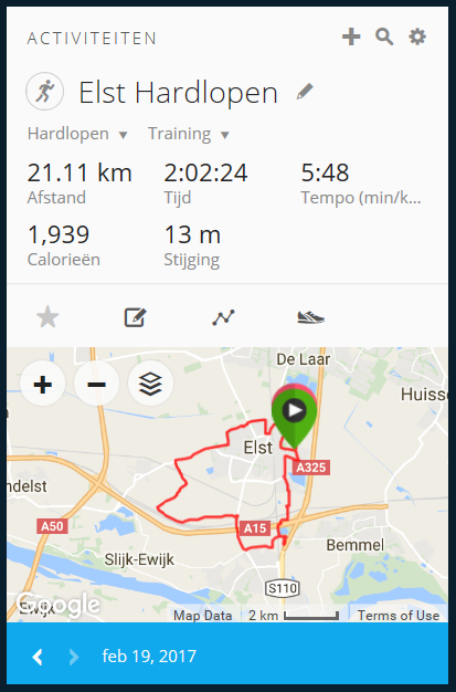 Run resultaten