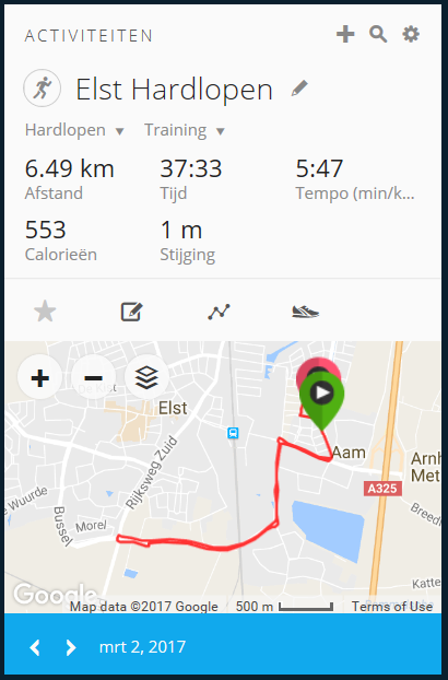 Run resultaten