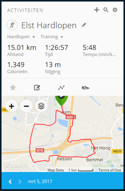 Run resultaten