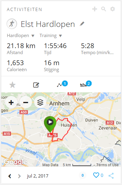 Run resultaten