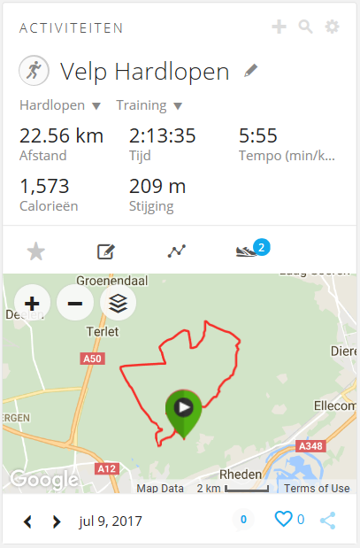 Run resultaten